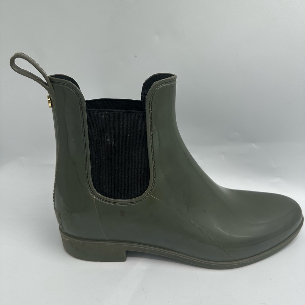 Sam Edelman Tinsley Rubber Rain Boots Olive Green Women's Size 8M